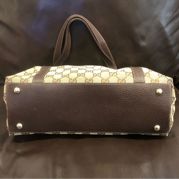 EUC Vintage Gucci GG Supreme Monogram Abbey Tote Handbag - Picture 3 of 17